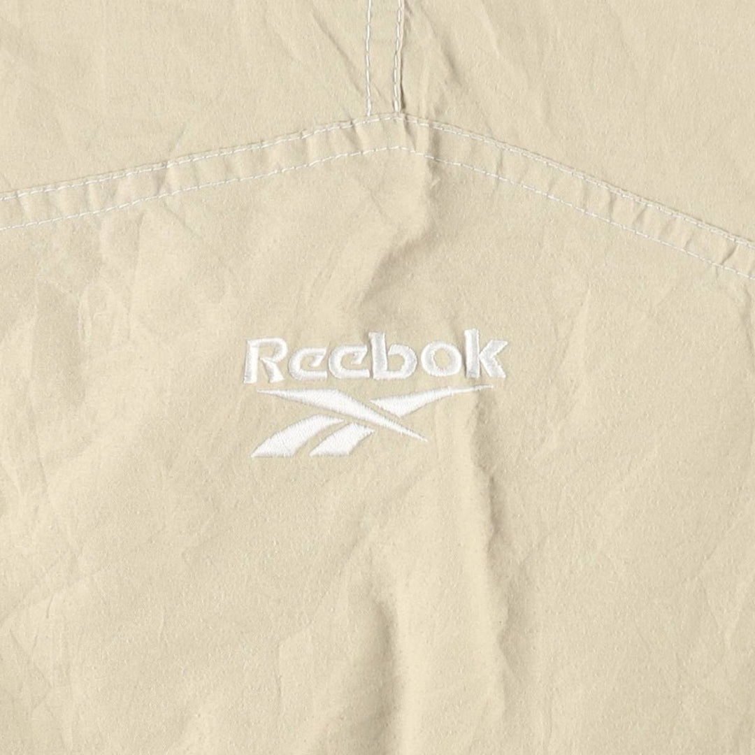 00s~ Reebok Windbreaker Men's M size polyester Beige type Vintage Second Hand