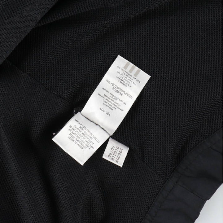 00'S adidas windbreaker, men's size L polyester black type Vintage Second Hand