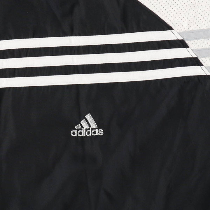 00'S adidas windbreaker, men's size L polyester black type Vintage Second Hand