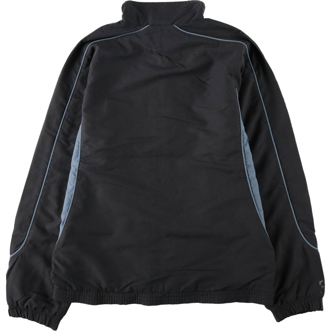2000'S Adidas windbreaker, men's size L (equivalent), full zip. polyester black type Vintage Second Hand