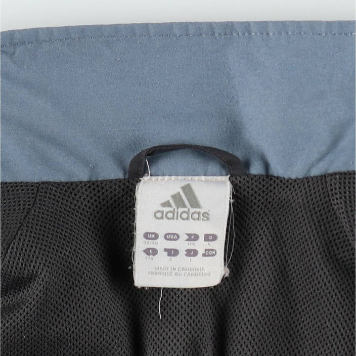 2000'S Adidas windbreaker, men's size L (equivalent), full zip. polyester black type Vintage Second Hand