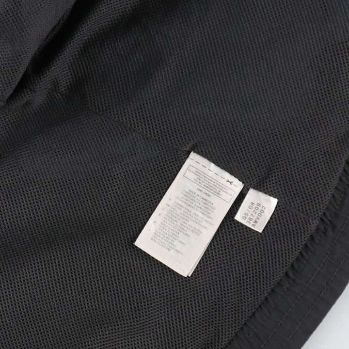2000'S Adidas windbreaker, men's size L (equivalent), full zip. polyester black type Vintage Second Hand
