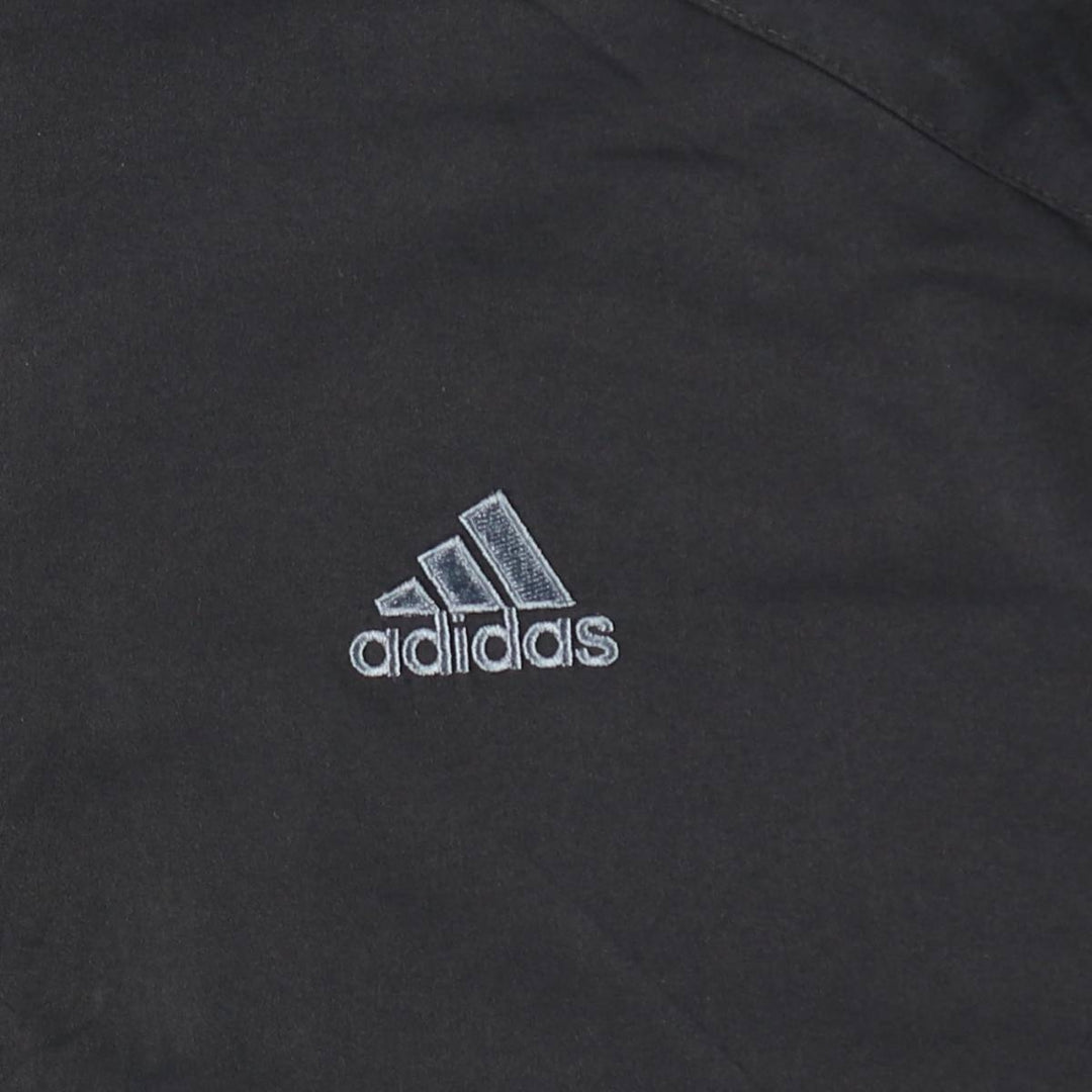 2000'S Adidas windbreaker, men's size L (equivalent), full zip. polyester black type Vintage Second Hand