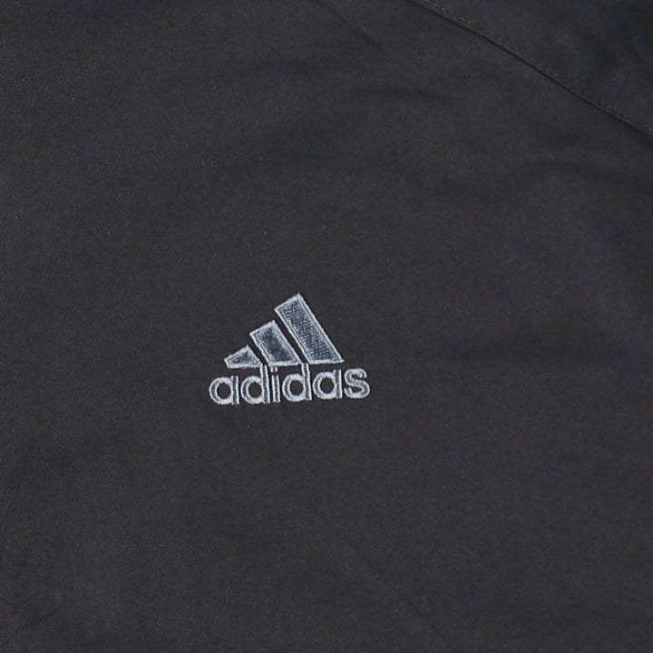 2000'S Adidas windbreaker, men's size L (equivalent), full zip. polyester black type Vintage Second Hand