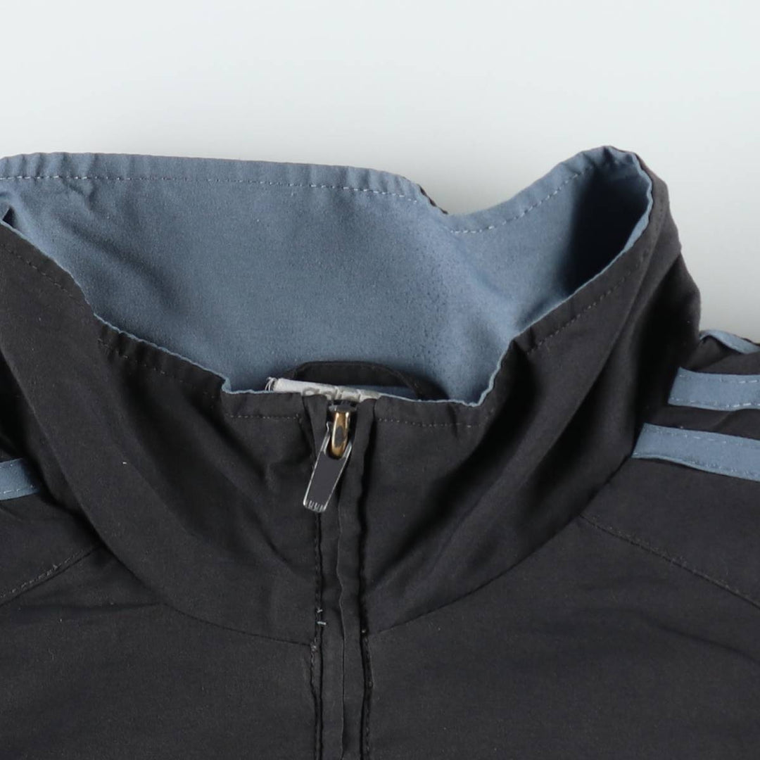 2000'S Adidas windbreaker, men's size L (equivalent), full zip. polyester black type Vintage Second Hand