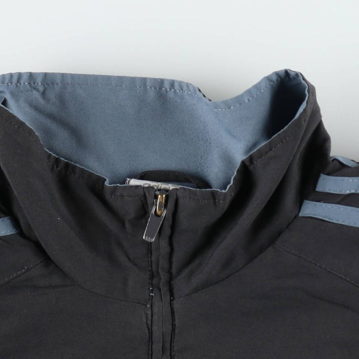 2000'S Adidas windbreaker, men's size L (equivalent), full zip. polyester black type Vintage Second Hand