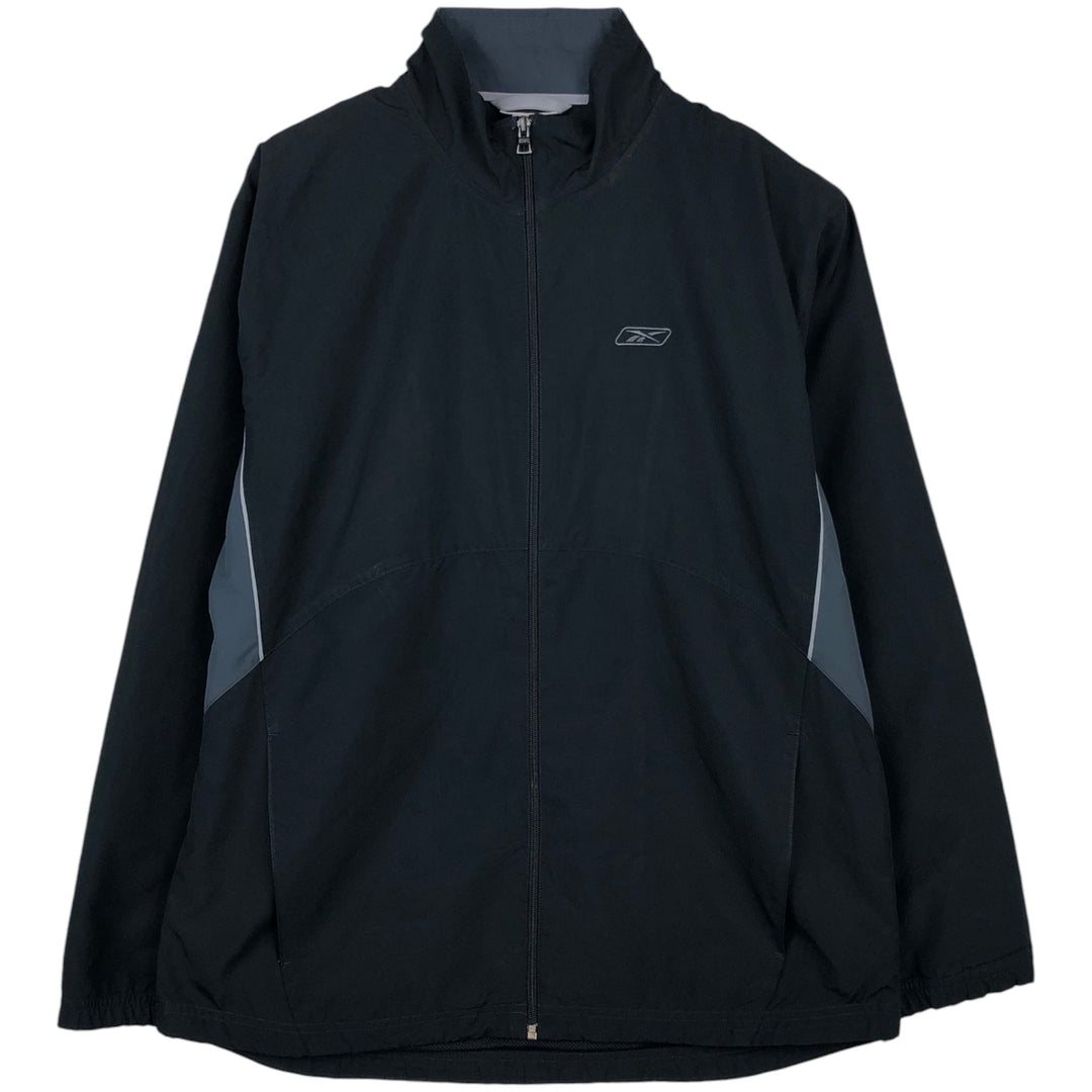 Reebok Windbreaker Men's Size L polyester black type Vintage Second Hand