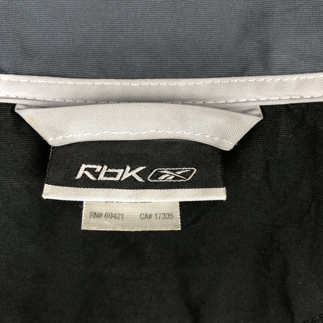 Reebok Windbreaker Men's Size L polyester black type Vintage Second Hand