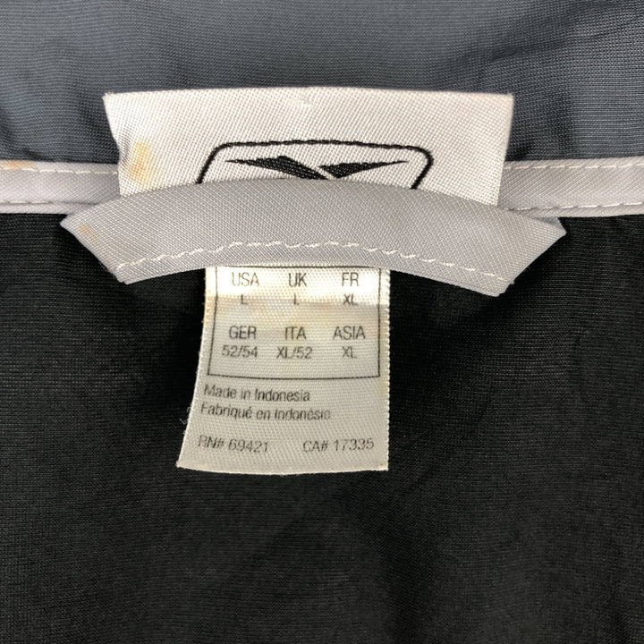 Reebok Windbreaker Men's Size L polyester black type Vintage Second Hand