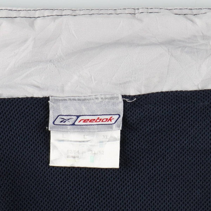 00s~ Reebok Windbreaker Men's L size unclear navy blue type Vintage Second Hand