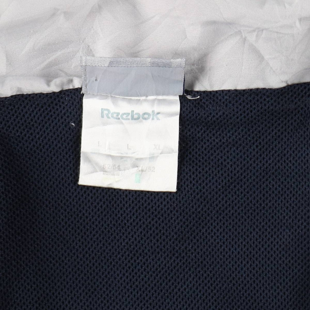 00s~ Reebok Windbreaker Men's L size unclear navy blue type Vintage Second Hand