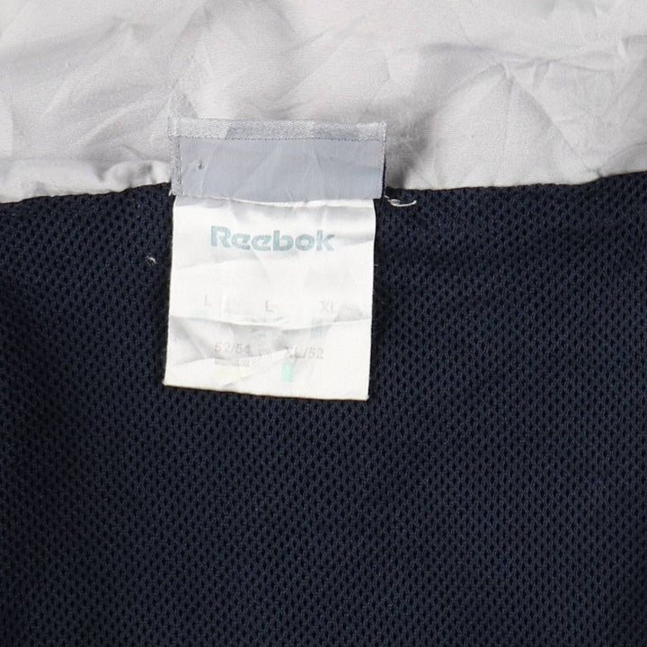 00s~ Reebok Windbreaker Men's L size unclear navy blue type Vintage Second Hand