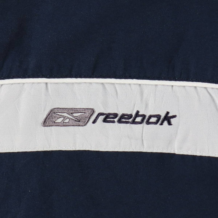00s~ Reebok Windbreaker Men's L size unclear navy blue type Vintage Second Hand
