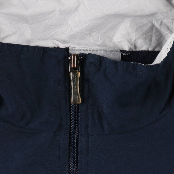 00s~ Reebok Windbreaker Men's L size unclear navy blue type Vintage Second Hand