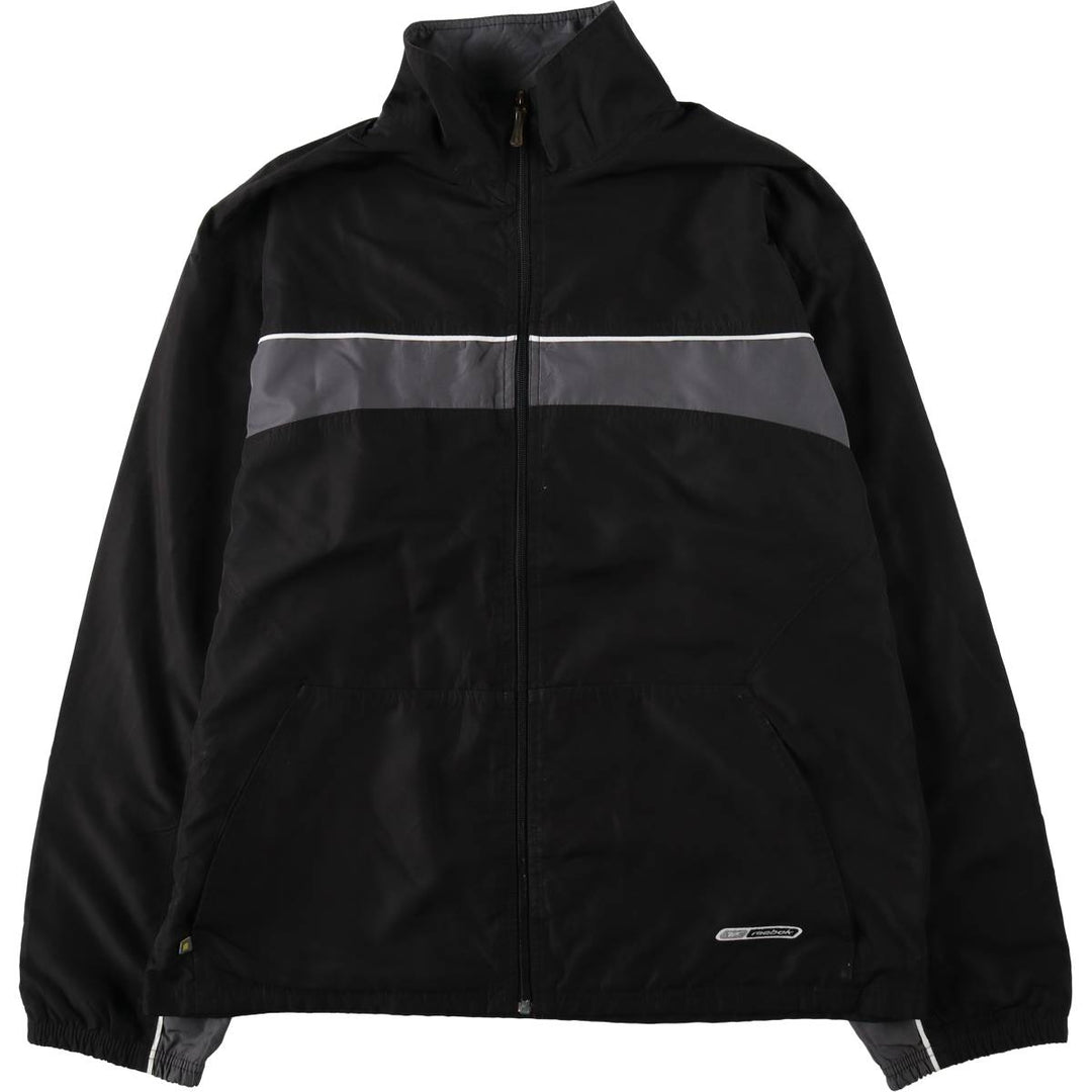 00s~ Reebok Windbreaker Men's M size polyester black type Vintage Second Hand
