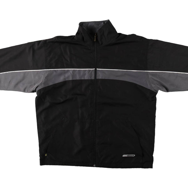 00s~ Reebok Windbreaker Men's M size polyester black type Vintage Second Hand