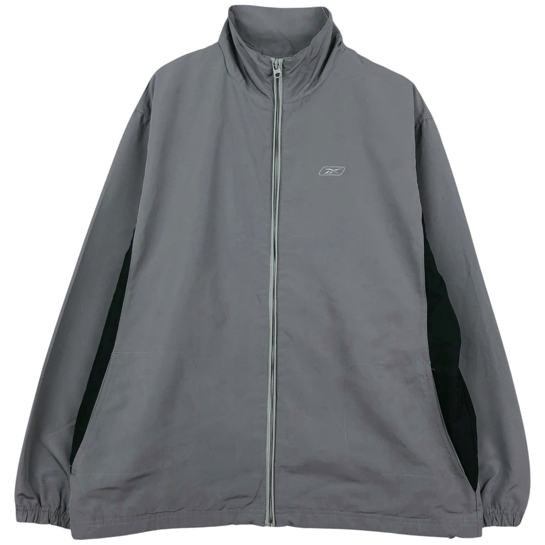 Reebok Windbreaker Men's Size L polyester gray type Vintage Second Hand