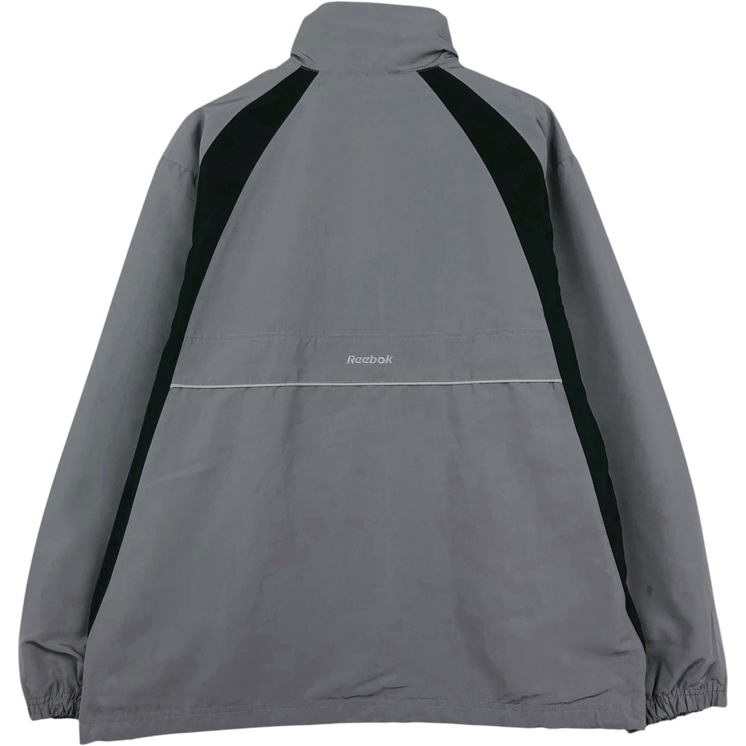 Reebok Windbreaker Men's Size L polyester gray type Vintage Second Hand