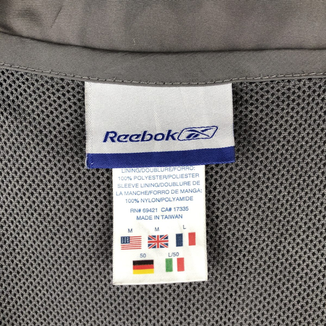 Reebok Windbreaker Men's Size L polyester gray type Vintage Second Hand