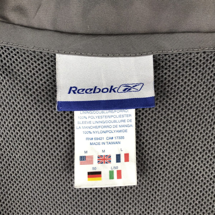 Reebok Windbreaker Men's Size L polyester gray type Vintage Second Hand