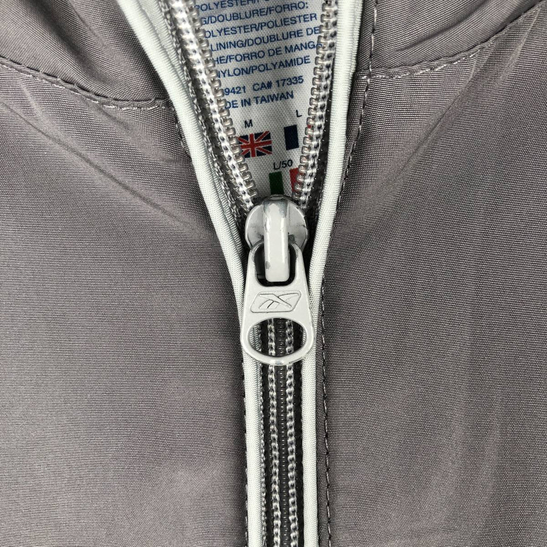 Reebok Windbreaker Men's Size L polyester gray type Vintage Second Hand