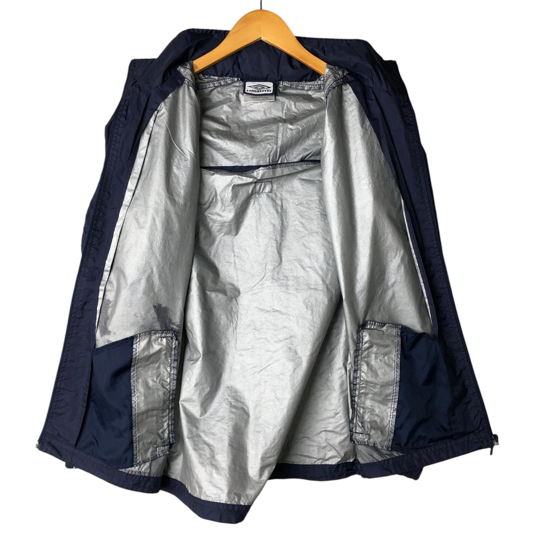 90s-00'S Umbro nylon jacket, men's size S (approx.) Nylon navy blue type Vintage Second Hand