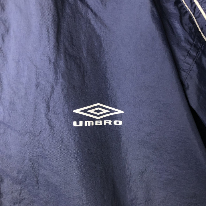 90s-00'S Umbro nylon jacket, men's size S (approx.) Nylon navy blue type Vintage Second Hand