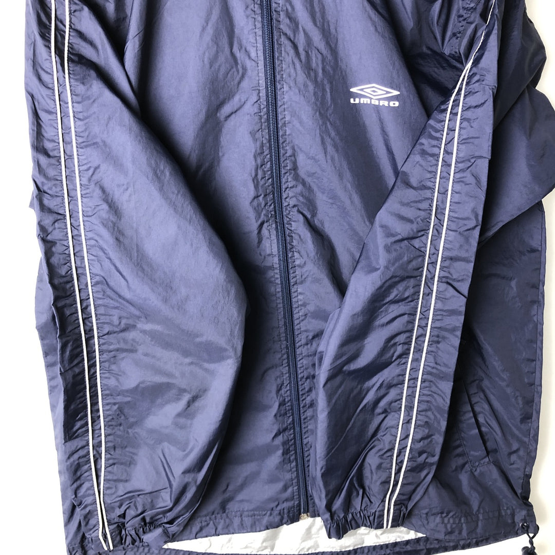 90s-00'S Umbro nylon jacket, men's size S (approx.) Nylon navy blue type Vintage Second Hand