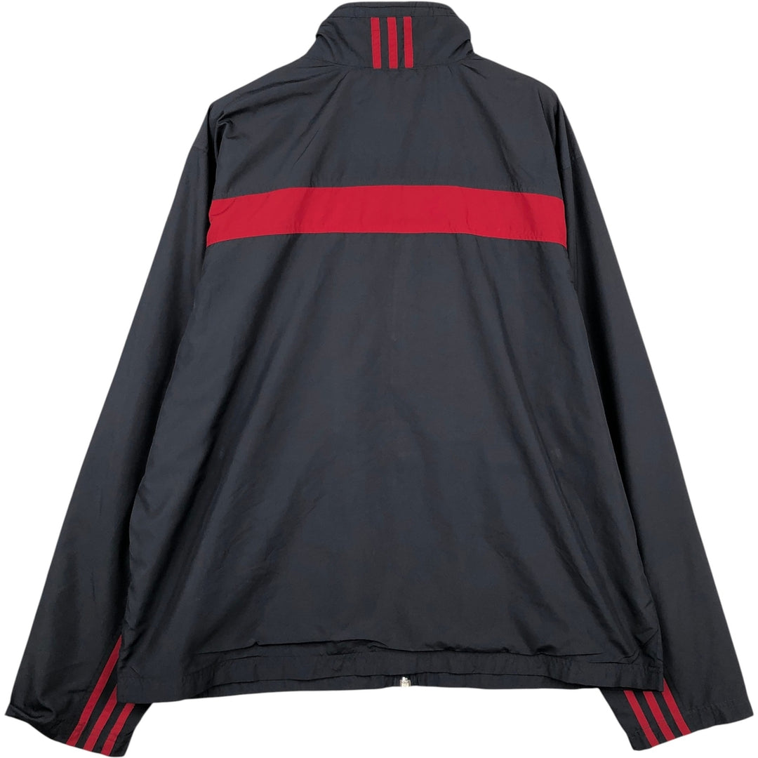 00'S adidas windbreaker, men's size L polyester black type Vintage Second Hand