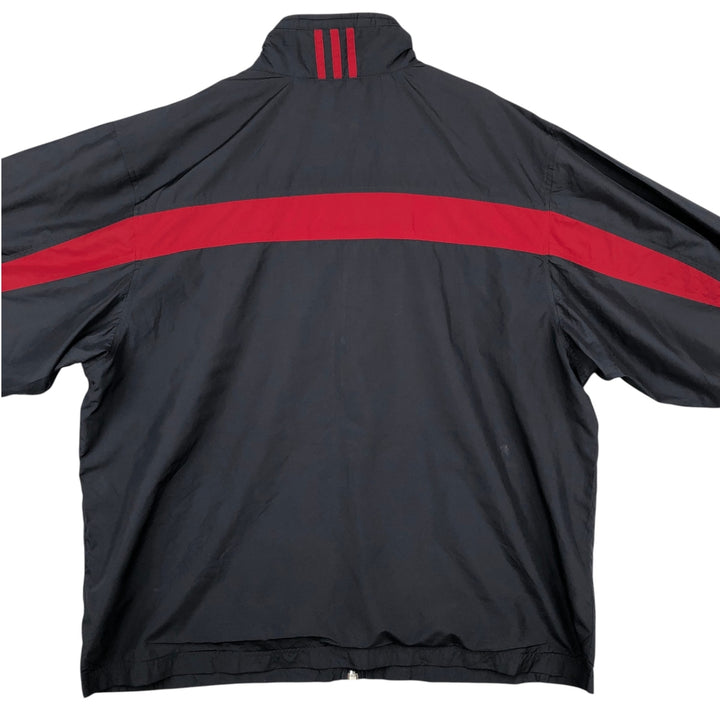 00'S adidas windbreaker, men's size L polyester black type Vintage Second Hand