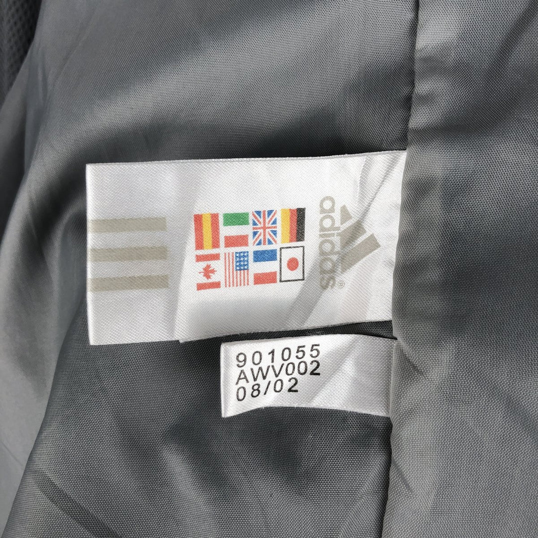00'S adidas windbreaker, men's size L polyester black type Vintage Second Hand