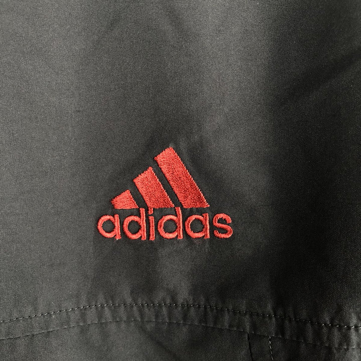 00'S adidas windbreaker, men's size L polyester black type Vintage Second Hand