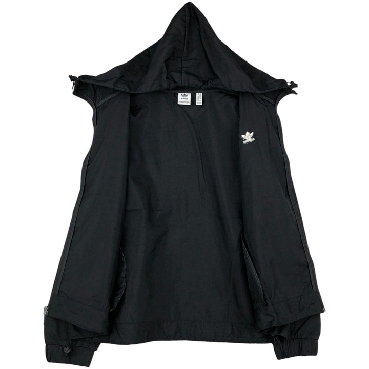 Adidas ORIGINALS Ripstop Nylon Parka, Men's Size M (approx.) Nylon black type Vintage Second Hand