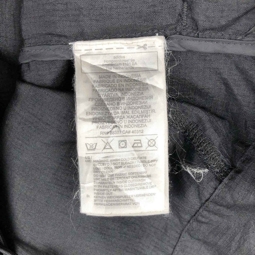Adidas ORIGINALS Ripstop Nylon Parka, Men's Size M (approx.) Nylon black type Vintage Second Hand