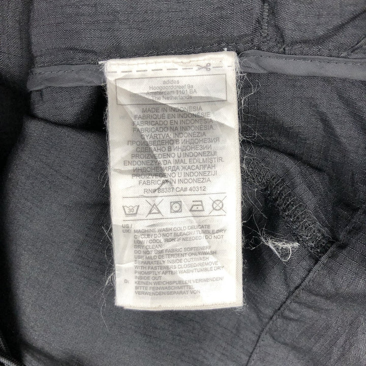 Adidas ORIGINALS Ripstop Nylon Parka, Men's Size M (approx.) Nylon black type Vintage Second Hand