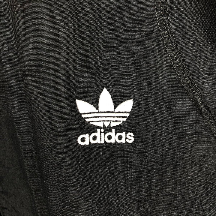 Adidas ORIGINALS Ripstop Nylon Parka, Men's Size M (approx.) Nylon black type Vintage Second Hand