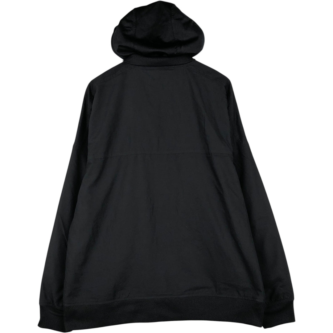 2000'S Adidas hooded windbreaker, men's size L (approx.) polyester black type Vintage Second Hand