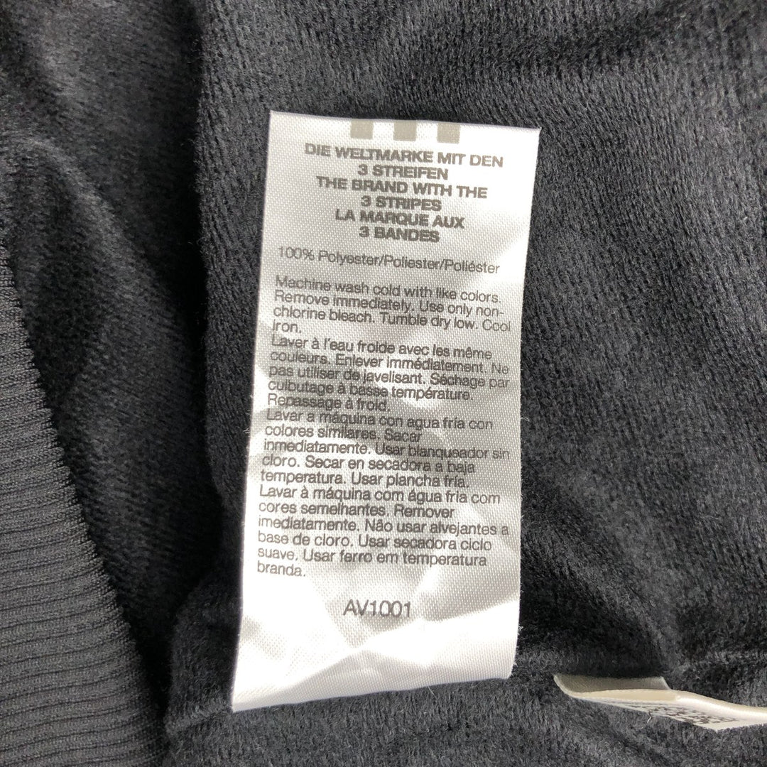 2000'S Adidas hooded windbreaker, men's size L (approx.) polyester black type Vintage Second Hand