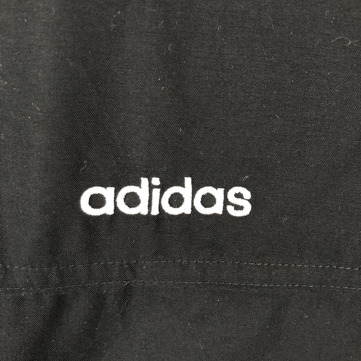 2000'S Adidas hooded windbreaker, men's size L (approx.) polyester black type Vintage Second Hand