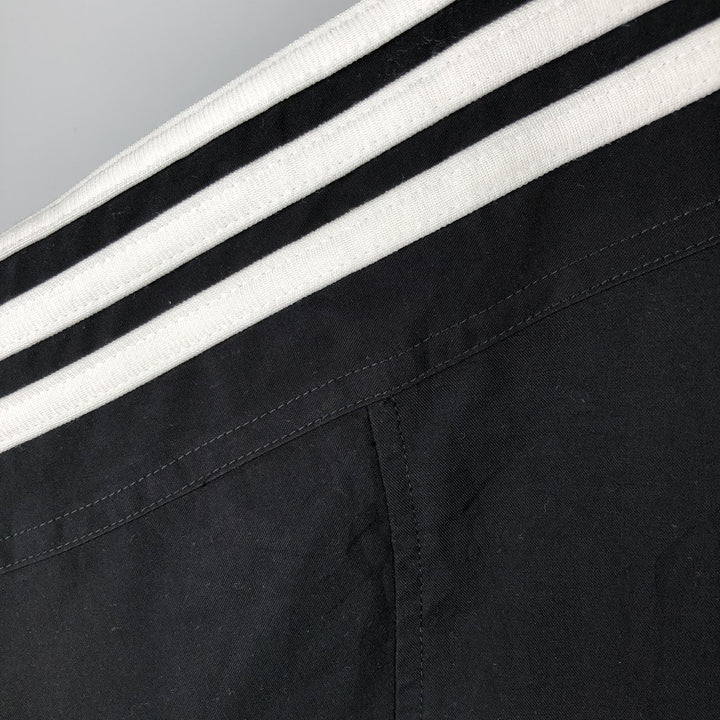 2000'S Adidas hooded windbreaker, men's size L (approx.) polyester black type Vintage Second Hand