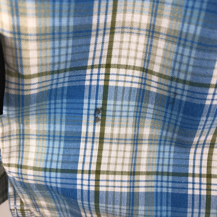 Patagonia 52181SP18 Long-Sleeve Cotton Check Shirt, Men's Size XL (approx.) cotton Blue type light blue Vintage Second Hand