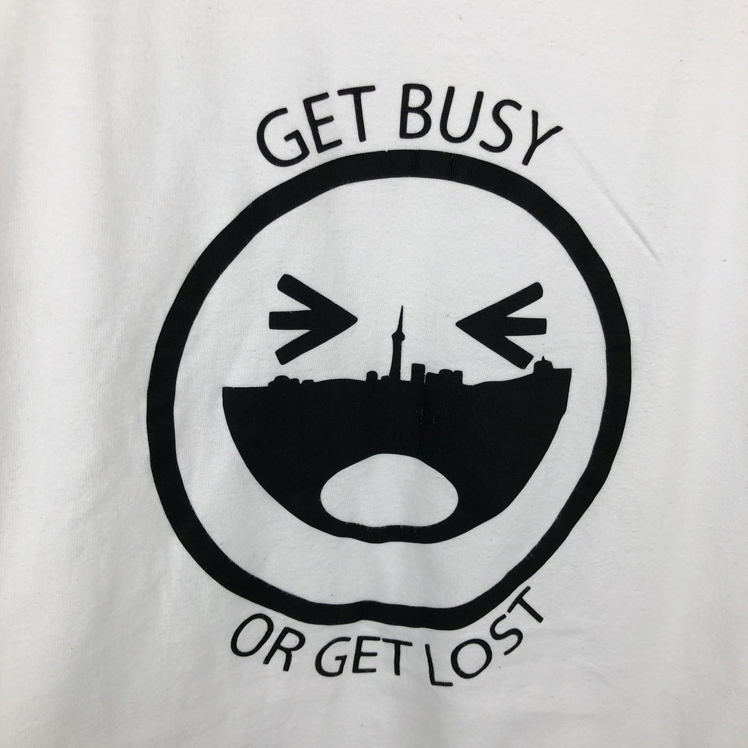 90'S STANFIELED'S Printed T-Shirt, Made in Canada, Men's Size L (approx.), Vintage cotton white type Vintage Second Hand