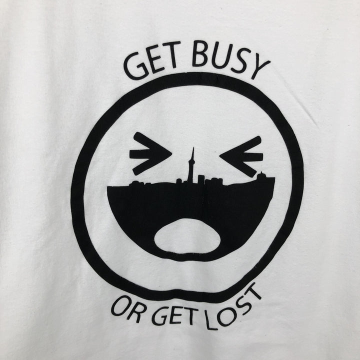 90'S STANFIELED'S Printed T-Shirt, Made in Canada, Men's Size L (approx.), Vintage cotton white type Vintage Second Hand