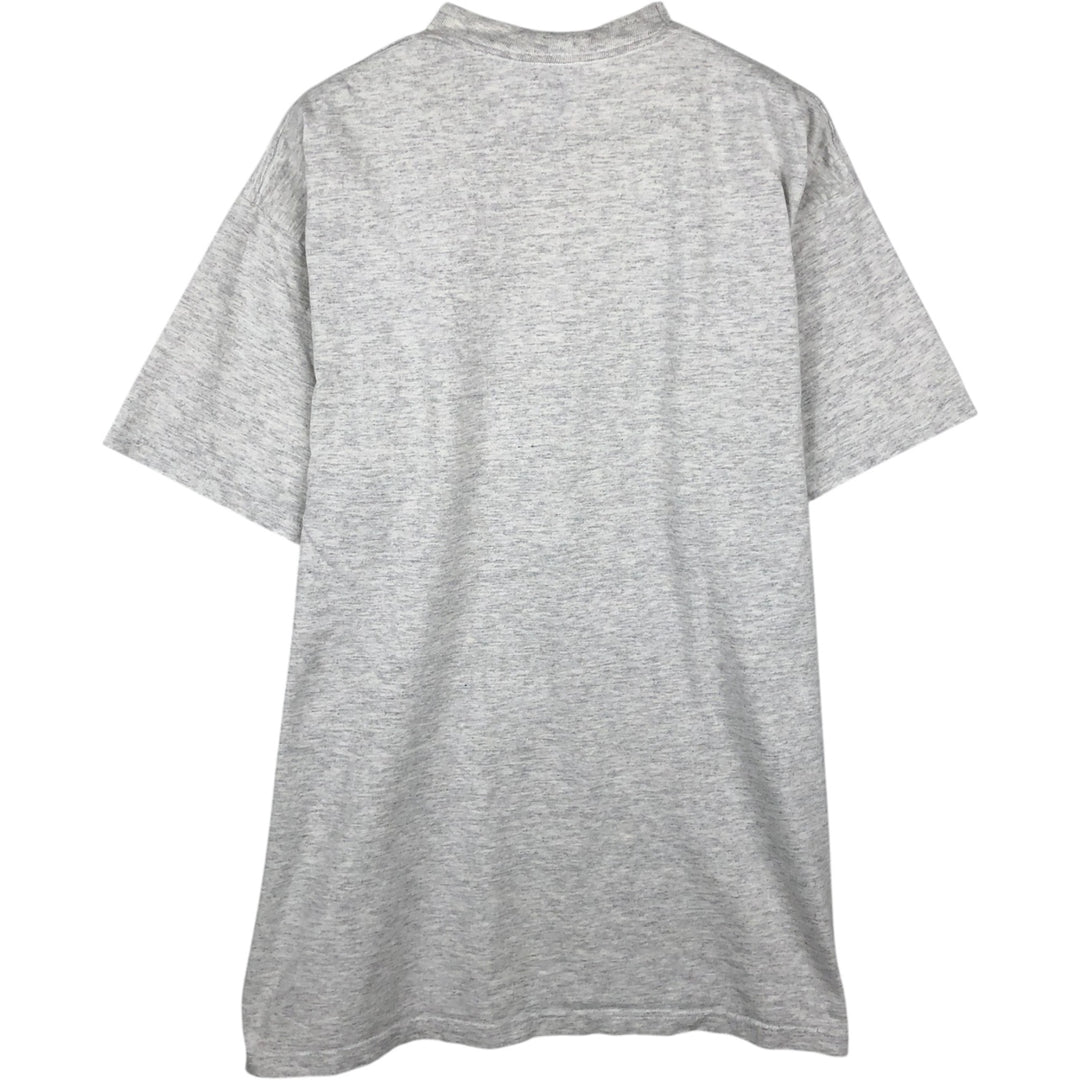 90'S Jerzees Printed T-shirt Made in USA Men's L Size Vintage cotton white type Vintage Second Hand