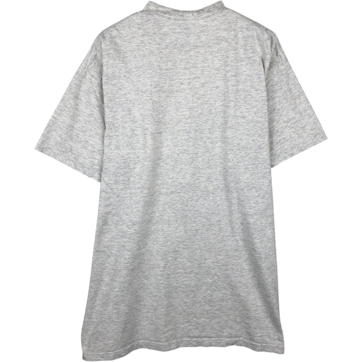 90'S Jerzees Printed T-shirt Made in USA Men's L Size Vintage cotton white type Vintage Second Hand