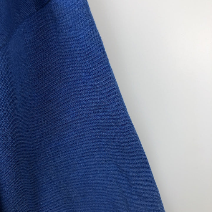 Vintage 80'S Hanes printed T-shirt, made in the USA, size L for men cotton blue type Vintage Second Hand
