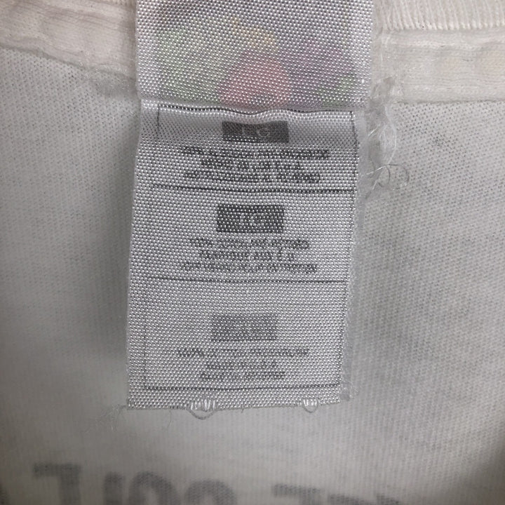 90'S Fruit of the Loom Heavy Cotton Printed T-Shirt Made in USA Men's XL Vintage cotton white type Vintage Second Hand