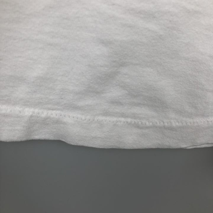 90'S Fruit of the Loom Heavy Cotton Printed T-Shirt Made in USA Men's XL Vintage cotton white type Vintage Second Hand