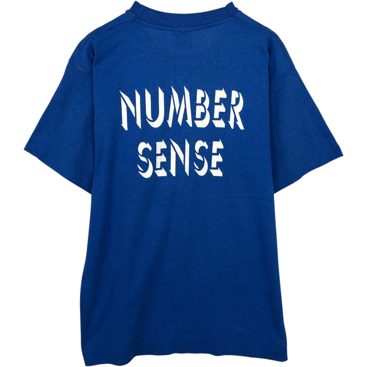 90'S Screen Stars Best Printed T-shirt Made in USA Men's L Vintage cotton blue type Vintage Second Hand