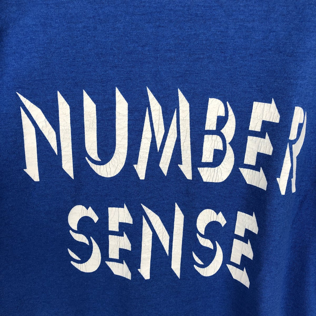 90'S Screen Stars Best Printed T-shirt Made in USA Men's L Vintage cotton blue type Vintage Second Hand